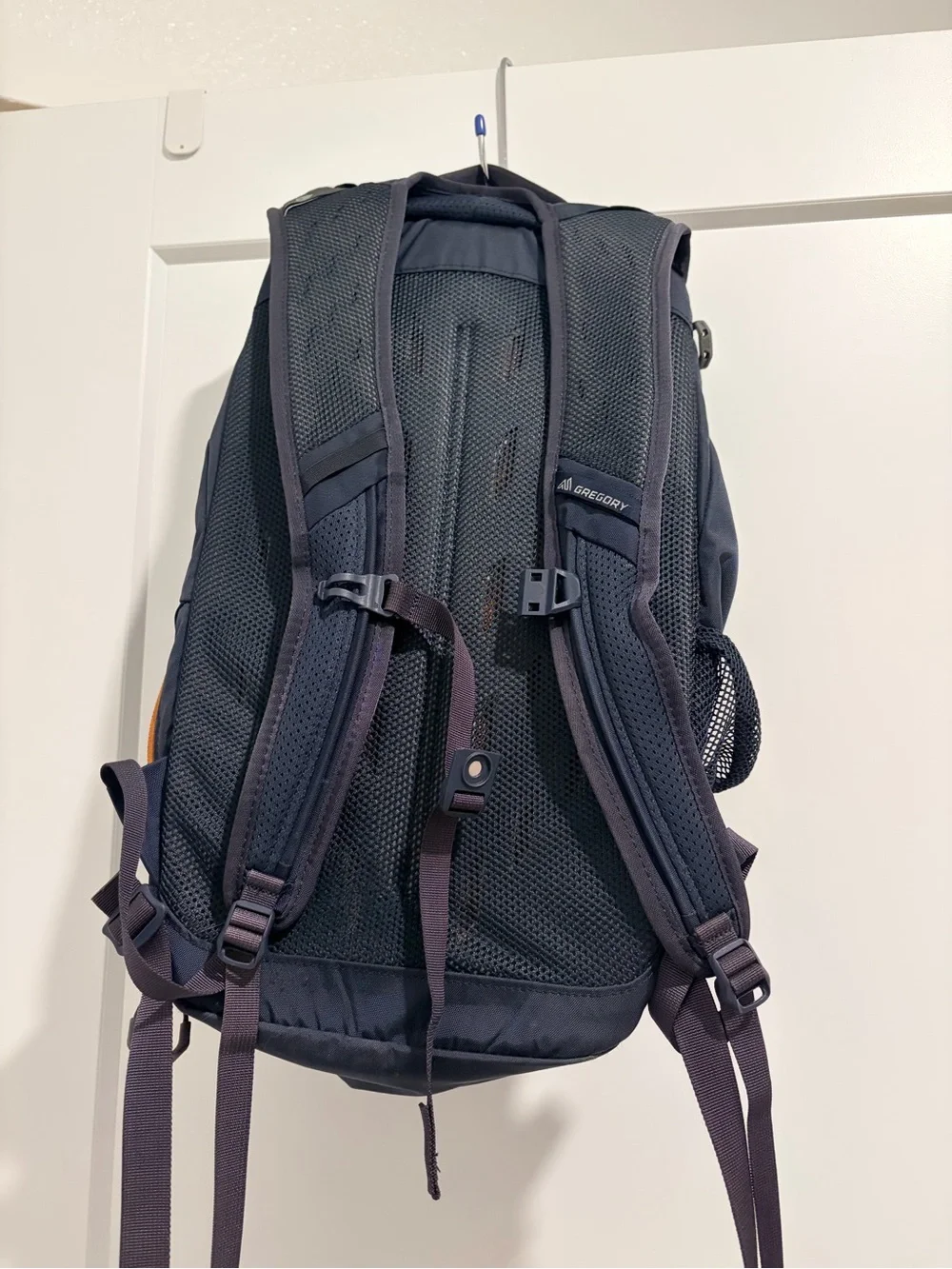 Gregory Nano 18L Navy Backpack with Orange Accents